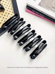20/10 piezas de pinzas para el cabello de plástico negro minimalista de punta larga, pinzas para el cabello de salón, adecuadas para flequillo y diseño de peinado, accesorios para el cabello de mujer, accesorios, accesorios para mujer, accesorios para el cabello, accesorios para el cabello, herramientas de peinado, accesorios de belleza, accesorios para el cabello rizado de mujer, otoño, viaje, herramientas de peinado, rellenos de calcetines de Navidad de belleza, regalos de Navidad para mujeres - Rosa - Ver 3