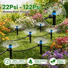 可調式滴灌噴頭,適用於 1/4 英吋管路,360° 滴灌噴頭,流量可調,適用於花園與溫室澆水 - A - 查看 8