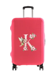 Little Elf Letter Print 18-32 Inch Durable Universal Luggage Cover, Dust-Proof And Scratch-Resistant Luggage Cover With Elastic Edge, Suitable For Flights, Honeymoon, Airport, Cruise, Business Travel, Unisex Travel Essential Accessory, Suitable For Family, Friends, Mother, Teacher, Fits Most Roller Luggage, Carry-On Bags, Trolley Bags,Back To School - Multicolor - View 19