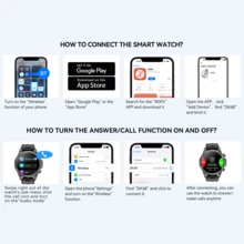 Hwagol 1.53 Inch Women's Smart Watch For Men Women (Answer/Make Calls) Men's Smart Watch With Sport Mode, Sleep Tracker, Pedometer,Custom Wallpaper Fitness Tracke Smartwatch Compatible Android IOS 410 MAh BatteryDK68 - Grey - View 10