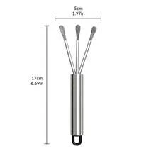 Set Alat Berkebun Mini, Sekop Tangan Stainless Steel 201 dan Garu Penggaruk 3 Cabang dengan Pegangan Anti Selip, Alat Berkebun Kecil Tahan Karat untuk Sukulen, Bonsai, Menanam, Memindahkan Tanaman, dan Menggemburkan Tanah - A - View 8
