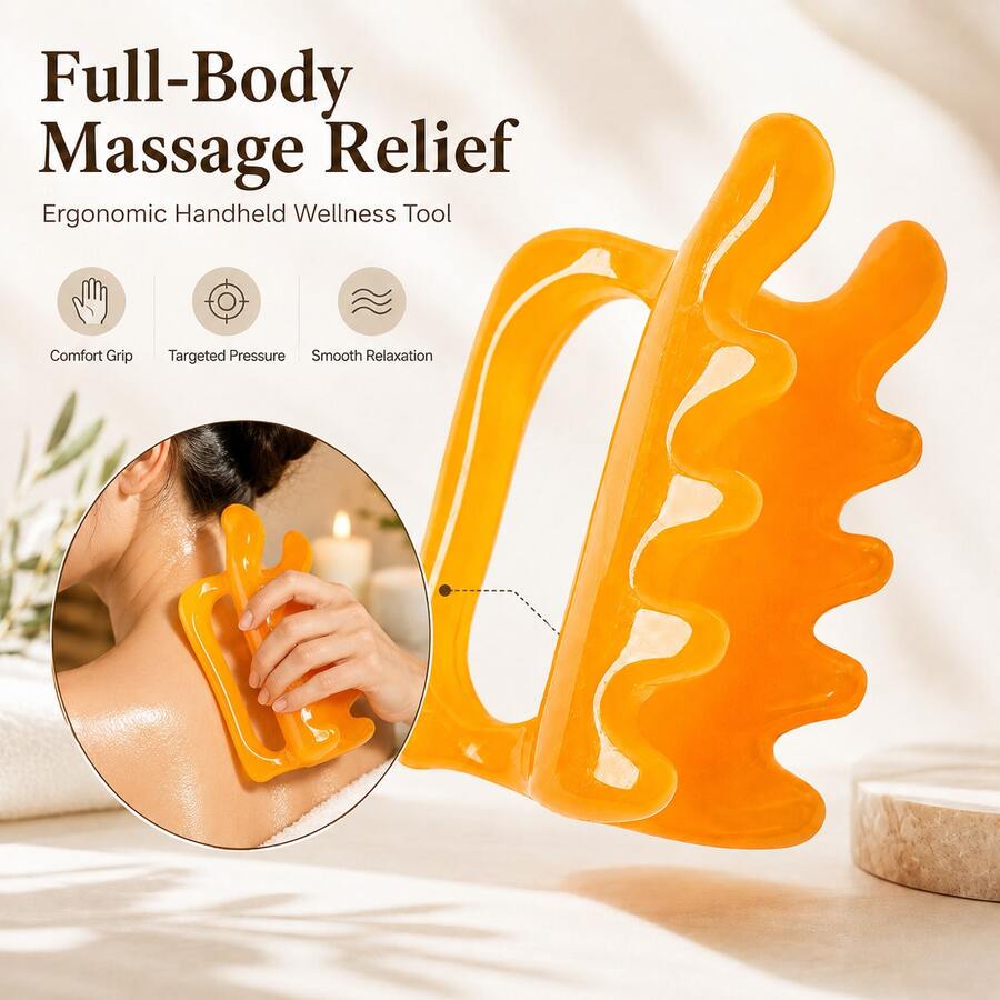 Fascia Tool, Body Massager, Massage Tool, Muscle Massager, Deep Tissue Massager, Recovery Tool, Handheld Massager, Body Care Tool, Suitable For Neck, Shoulder, Back, Arm And Leg Massage, Fitness Recovery, Stretching, Exercise, Home, Spa And Daily Use - Multicolor - View 1