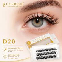 Lashine DIY Cluster Lashes Single Box Natural Wispy Lash Segments WL05 WL07 D07 D12 D17 D20 Reusable Eyelash Extensions - D - View 11