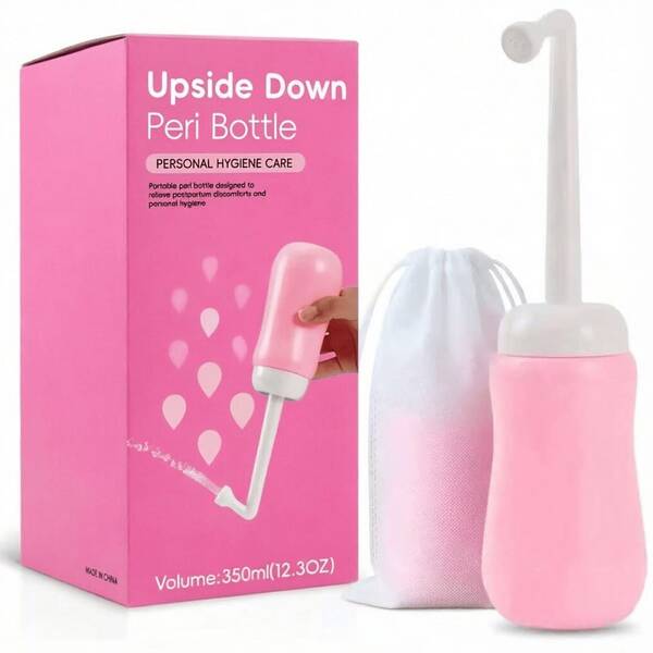 1 Stück tragbare Reise-Perinealwaschflasche, auslaufsichere Perineal-Reinigungs-Sprühflasche, tragbarer Intimbereich-Reiniger für Frauen, handgehaltene tragbare Waschflasche mit großer Kapazität, 500ML/350ML