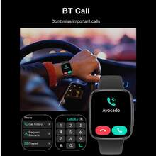 Dymonde GTX20 Multifunction Smart Watch, 1.85-Inch HD Touch Screen, Multiple Sports Modes, Sleep Monitoring, DIY Watch Face, Stopwatch, Alarm, Calendar, Calculator, Bluetooth Calling, Message Notification, Suitable For Android And IOS Sports Watch - Black - View 7