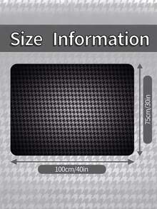 Trunk Mat - Universal, Stylish Houndstooth Pattern - Suitable For Most Cars, SUVs, And Trucks - One-Piece Interior Protection And Outdoor Mat - Durable And Stylish Vehicle Accessory, The Perfect Car Protection Product. - A - View 2
