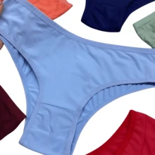 Kit com 5/10 Calcinhas De Algodão confort 100% algodao Tanga feminina - Visão 6