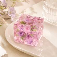 透明桃色葡萄花方塊派對小禮品，果凍感冰塊造型裝飾擺件，適合生日派對回禮、禮品袋填充物、桌面裝飾與拍照道具 - 多色 - 查看 18
