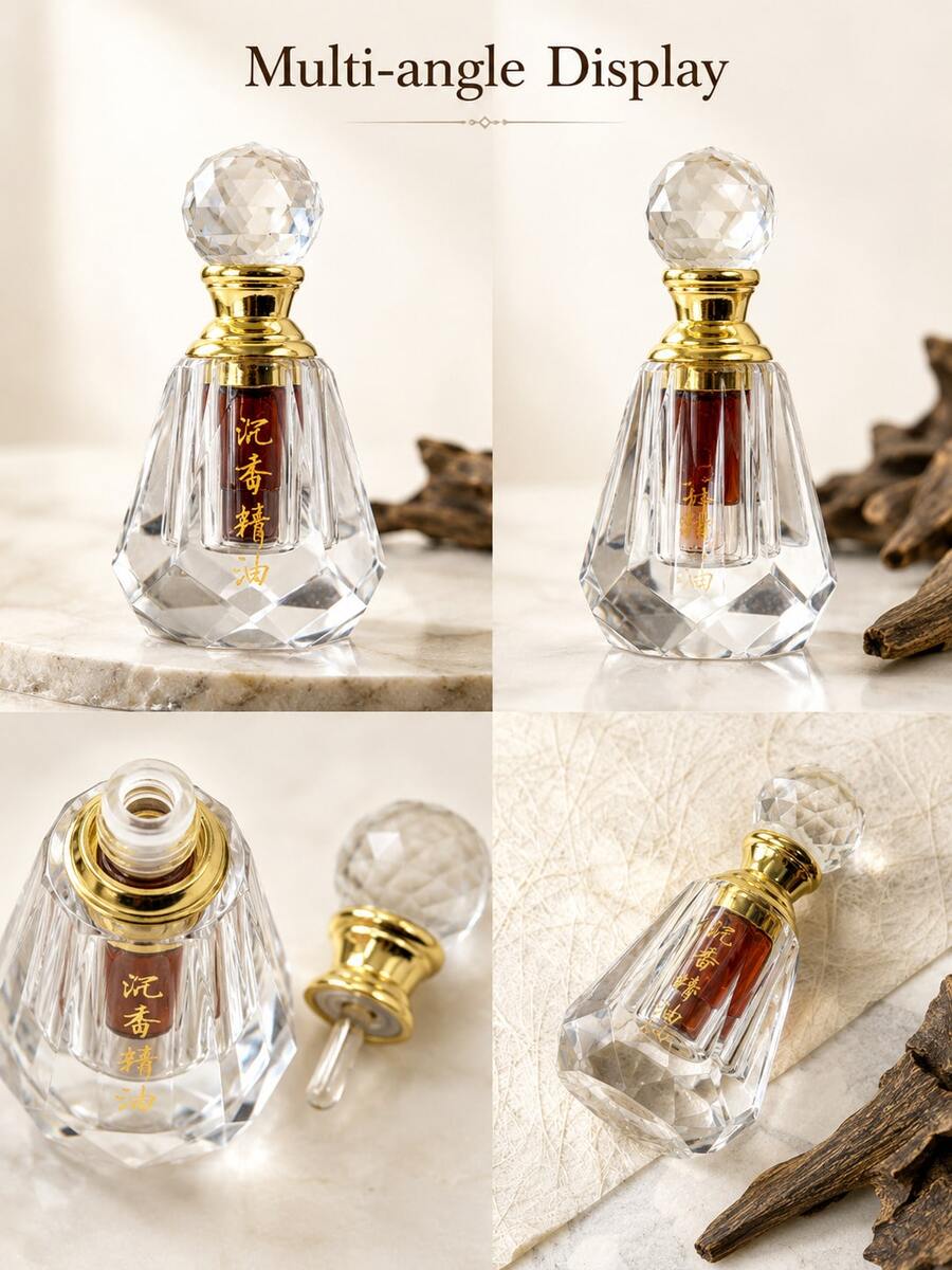 1g Agarwood Essential Oil, Suitable For Indoor Aromatherapy. Sweet And Fresh, Can Be Used With Aromatherapy Diffuser To Enhance Fragrance And Purify Air. Suitable For Home And Indoor Use. - Essential Oils - View 1