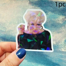 White Short-Haired Woman Miranda Priestly Vinyl Fender Decal - Matte Finish, Asymmetrical Shape, Self-Adhesive Plastic Surface - Single Use, Car Decor Character Sticker Matte Finish School Supplies - Multicolor - View 22