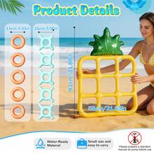 Pool Game Set Reusable Giant Inflatable Floating Pineapple Tic Tac Toe And Toss Game Durable Portable Easy To Operate Suitable For Beach Camping Garden Summer Holiday Outdoor Water Fun Swimming Backyard Activities Carnival Party Adults Family 2-10 Players - Multicolor - View 5