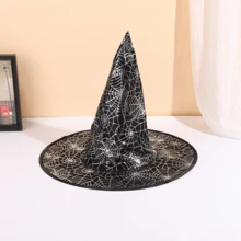 Black Mini Witch Hat, Suitable For DIY Crafts, Halloween Party Supplies, Party Decoration - A - View 1