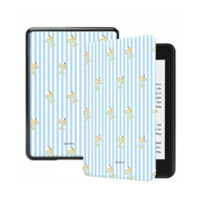 Ice Cream Pattern Protective Case For 7/6.8/6 Inch Kindle Paperwhite (12th/11th/10th/7th/6th/5th Gen - 2024) | Kindle Colorsoft Signature Edition E-Reader Accessory, Cute Minimalist Protective Case With Hand Strap, Suitable As A Gift For Colleagues And Friends - Multicolor - View 5
