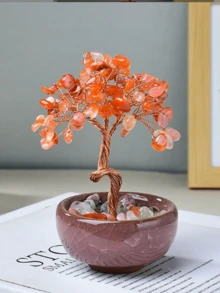Dekorasi Pohon Kristal Bermakna Keberuntungan Ornamen Meja Hadiah Dekorasi Rumah Aksesori Meja Souvenir Pesta Dekorasi Kamar Tidur Dekorasi Kantor Dekorasi Ruangan Dekorasi Rumah Ornamen Kristal - A - View 13