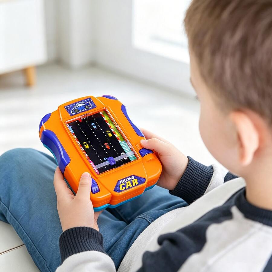 Mini Racing Game Toy Set No Batteries Required, Interactive Family Board Game, Improve Kids Hand-Eye Coordination, Perfect Birthday Gift Party Favors For Boys Girls Kids - Multicolor - View 1