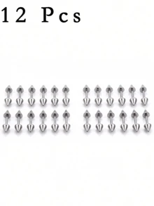 24/12/2 pièces Accessoires pour cheveux Halloween, bijoux de cheveux tressés punk à pointes, anneaux de cheveux tressés en métal cool, accessoires de bandeau, convient pour les styles de coiffure gothique, grunge, de vacances et alternatif, accessoires de plage, pinces à cheveux Halloween - Argent - Voir 9