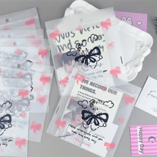 30pcs Transparent Frosted Holiday Gift Packaging Bags, Self-Sealing Gift Bags, Jewelry Accessory Gift Bags, Cute Cartoon Animal Self-Sealing Bags, Bow And Dog Pattern Gift Packaging Bags, Suitable For Holiday And Birthday Gift Packaging, Daily Storage Bags And Plastic Self-Sealing Bags. - Gift Bags - View 1