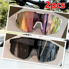 Lunettes de sport mode unisexes, idéales pour le cyclisme, l'entraînement et la compétition en plein air, y compris le vélo/la moto, la conduite, les activités de plein air, le marathon, combinant la mode et la fonctionnalité, accessoires de cyclisme, lunettes/lunettes de protection de cyclisme - Multicolore - Voir 18