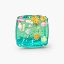 Infant & Toddler Ocean Theme Soft Cute Toy Blocks, Transparent Shiny Appearance, Shell & Fish Decor Design, Suitable For Birthday Gifts, Party Favors, Children's Small Gifts - Multicolor - View 13