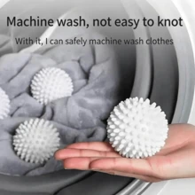DHboying 1/2/4/6pcs Reusable Magic Laundry Balls, Mini Cute Accessories, Gentle Home Clothing Balls Anti-Tangle Laundry Solution, Reduce Wrinkles, Washing Machine Accessories, Mini Laundry Beads - Laundry Balls - [Laundry Miracle, Powerful Stain Removal] - View 5