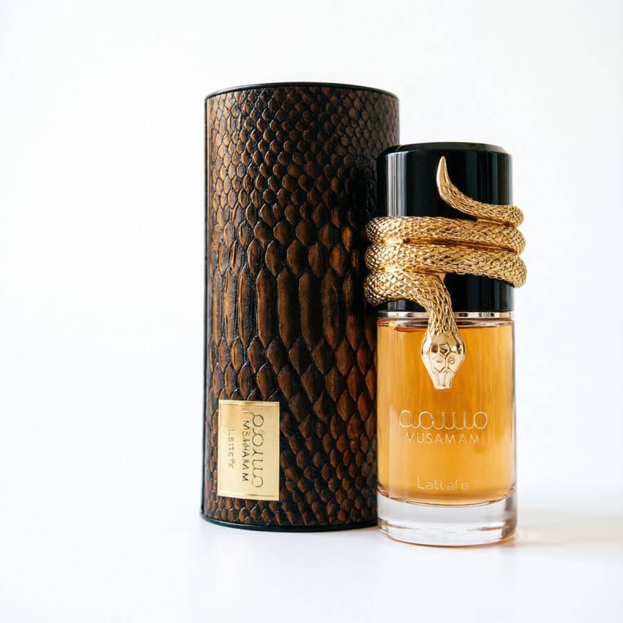 Lattafa Musamam Eau De Parfum 100ml - Luxury Snake Bottle Unisex Fragrance, Woody Oriental Scent With Saffron & Amberwood, Long Lasting Arabic Perfume For Men Women - 甜美風 - 查看 1