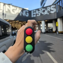 3D-Printed Traffic Light Fidget Toy – A Stress-Relieving, Push-Button Gadget For Office Workers To Unwind; Suitable As A Gift For Loved Ones, Friends, Or For Occasions Like Father's Day And Mother's Day. - Multicolor - View 4