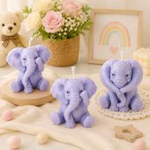 Elephant Candle Silicone Mold 3D Cute Elephant Animal Shape Wax Mold DIY Handmade Candle Making Tool Craft Mold For Home Decor Gift - Elephant - View 7