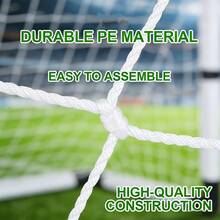 2pcs Football Replacement Net, Summer Promotion Gift, 3v3 Size Barrier Net, Without Ball Frame And Stand, Adult Football Training Equipment, Individually Packaged - White - View 5