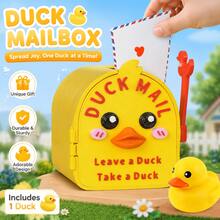 1pc 3D Printed Cruise Duck Mailbox, Front-Opening Plastic Mailbox, Cute Decorative Magnetic Wall-Mounted Mini Mailbox, Suitable For Cruise Ship Cabin Doors, Home Refrigerator, Office Decoration, Gift For Duck Hunting Enthusiasts - Duck - View 1