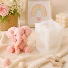 Elephant Candle Silicone Mold 3D Cute Elephant Animal Shape Wax Mold DIY Handmade Candle Making Tool Craft Mold For Home Decor Gift - Elephant - View 8