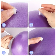 1pc Multicolor Mini 25cm Anti-Burst PVC Yoga Ball, Mini Yoga Ball, Pilates Ball, Gymnastics Small Fitness Ball - Multicolor - View 8