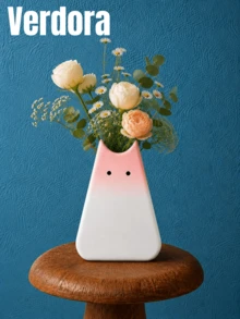 1 pieza Maceta de plástico con forma de cola de gato de dibujos animados, adecuada para uso en balcón - Maceta de flores única y minimalista - maceta - Ver 20