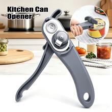1pc New Manual Can Opener, Convenient And Practical All-In-One Can Opener Knife, Designed Specifically For Tin Cans. Effortless Operation, Anti-Slip Design, Fits Various Sizes Of Tin Cans, Essential Kitchen Tool For Home. Easy To Clean And Store. - View 2