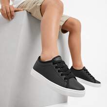 KIT 2 Tenis De Menino Básico | + Economia e Praticidade em um Só Kit Com Estilo | LEVE 2 PARES! - Preto Cs + Preto Cs - Visão 5