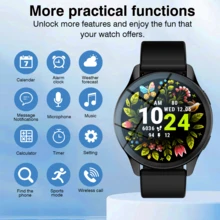 Smart Watch, Wireless Call/Dialing, Multi-Sports Mode, Call Reminder & Rejection, SMS Notification, Customizable Wallpaper, Compatible With IPhone/Android - Multicolor - View 5