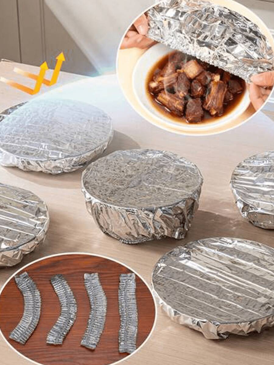 30pcs Stretchable Reusable Bowl Covers, Transparent Dish Insulation Lids, Odorless Kitchen Food Wrap, Suitable For BBQ, Restaurant, Home And Halloween, St. Nicholas Day, Easter And Other Holidays - Multicolor - View 1