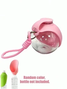 1pc Spherical Portable Water Bottle (With Foldable Drinking Cup), Pet Water Bottle With Shock-Proof Hanging Rope, Leak-Proof Seal, Suitable For Outdoor, Home And Travel, Essential For Dogs In Summer - 285ml - View 10