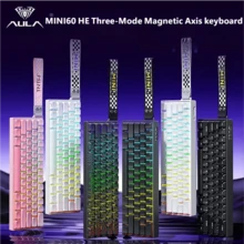 AULA 磁軸鍵盤與滑鼠組合,低延遲無線機械鍵盤,RGB 背光,可自定義藍牙 FPS 遊戲鍵盤,三模有線/藍牙/無線滑鼠 - View 3