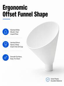 1pc Car Eccentric Fuel Funnel, Automotive Oil Funnel, Creative Large-Aperture Eccentric Design, Funnel Transfer Tool, Automotive Repair Tool, Souvenir For Car Repair Enthusiasts, The Perfect Gift - A - View 8