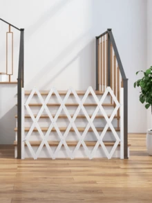 Bamboo Pet Playpen, No-Drill Installation, Freely Adjustable Width, Diamond Hollow Design For Good Ventilation, Stable Protection, Suitable For Both Cats And Dogs, Foldable For Space-Saving Storage. - Random Color - View 6