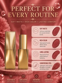 Estée Lauder 雅詩蘭黛 Pure Color 霧面唇膏 #402，正裝 3.5g，試用裝 2.8g，持久顯色，輕盈絲絨觸感，保濕霧面，易上妝，適合初學者 - 緞光#420 - 查看 11