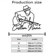 1pc Customizable Guitarist Metal Sign, Music Band Scene Party Hanging Decor, Door Decoration, Iron Wall Hanging Ornament, Wall-Mounted Guitarist Silhouette Line Art Decoration, Used For Door Decoration, Living Room Wall Decoration, Outdoor Yard Decoration, Music Room Door Sign Decoration And Multi-Functional Decor, Professional Sign, Mother's Day And Father's Day Gift - Multicolor - View 24