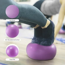 1pc Multicolor Mini 25cm Anti-Burst PVC Yoga Ball, Mini Yoga Ball, Pilates Ball, Gymnastics Small Fitness Ball - Multicolor - View 10