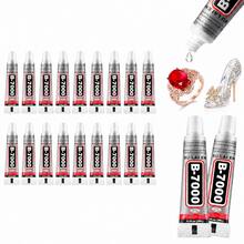 10 PCS 3ml B7000 Clear Super Glue, Rhinestone & Jewelry Making Craft Glue With Precision Tip, Bedazzling Kit Supplies For DIY, Shoes, Crafts, Jewelry, Headband, Brooch, Setting, Diamond, Earrings, Pendant, Super Strong Bonding Agent - 10 pcs 3 ml - 查看 6