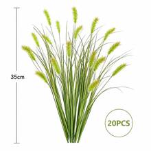 10/8/20pcs Artificial Onion Grass And Foxtail Grass Plants, Realistic Faux Greenery For Floor Decoration, Outdoor Garden And Patio Decor, All-Season Home, Hotel, Wedding Decoration (Pots Not Included) - Green - View 12