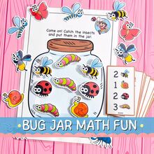 Insect Jar Counting And Number Matching Activity, Bug-Themed Math, Develops Logical Thinking, Creativity And Hands-On Skills, Suitable For Stress Relief, Family Interactive Education, Back To School - Insect Counting - View 8