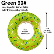 Adult And Children Donut Shaped Swim Ring, Swimming Pool Party Decoration Inflatable Float, Lake Water Floating Toy - Multicolor - View 13