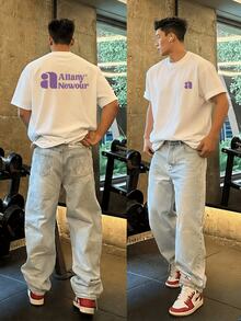 New Summer Arrivals: Men's Short-Sleeved T-Shirt, Cotton Material, Casual Print, Breathable. - White - View 1
