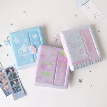 1pc Pastel Polka DotPhotocard Album With Cute Pendant Chain, Photo Card Holder Book Aesthetic Star Wing Music Note Design Idol Photocard Collect Book Portable Card Storage Binder For Fans DIY Card Organizer Gift,Card Holder - Photo Album - View 2