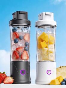 LEVIATECH Wireless Portable Blender 450ml USB Rechargeable Mini Juicer Cup, 12-Blade, Suitable For Fruit, Vegetable, Smoothie, Travel Kitchen Blender - Below 0.5L - View 2